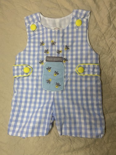 Boys smocked lightning bug jar - boys,