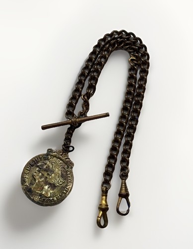 Vintage antique brass watch - antique,