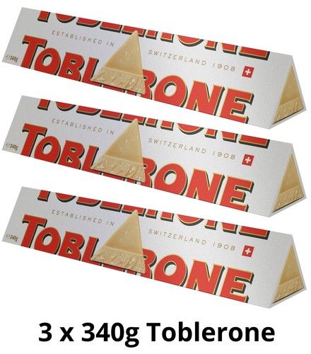 White toblerone large 340g - toblerone,