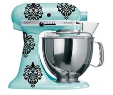 Damask Vinyl Decals for