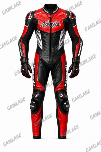 Red leather motorcycle - red,