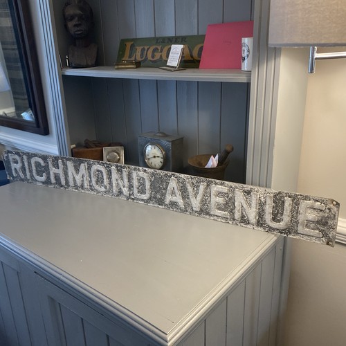 Vintage aluminium street - vintage, sign
