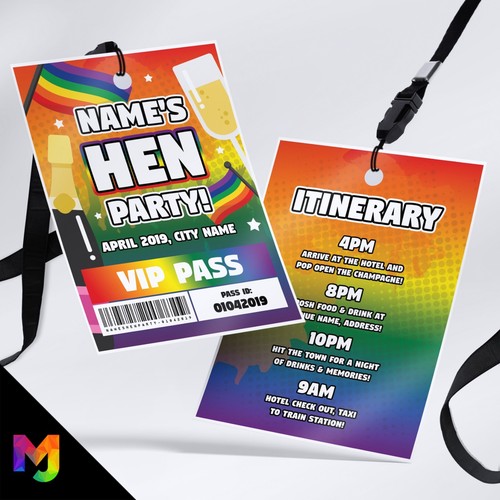 Personalised lgbt hen - personalised,