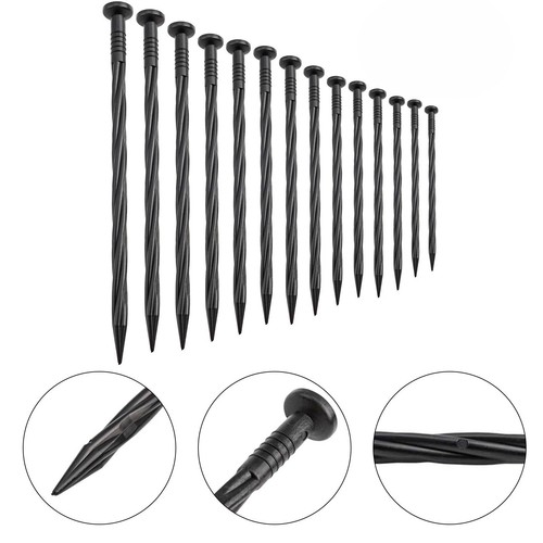 Plastic edging nails spiral - nails,