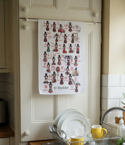 Welsh lady alphabet - welsh,