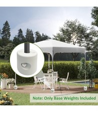 Outsunny Pack of 4 Folding Tent Weights Refillable Brackets Gazebo Canopy Weight