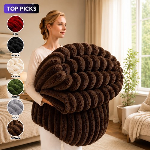 Luxury soft fleece throw king - soft,