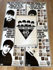 The Beatles 5 x Posters 30" x 20" EMI Parlophone Promotional 1982 Larger Size