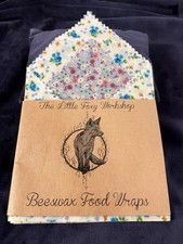 Natural Organic Reusable Hand Made Beeswax The Little Foxy Food Wrap Set Of 2