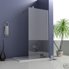 Wet Room Shower Enclosure Walk In Glass Screen Cubicle Side Panel Stone Tray