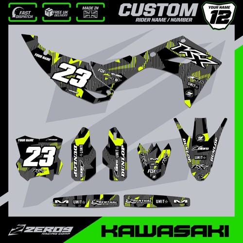 Kawasaki motocross graphics - motocross,