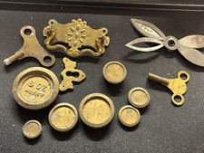 Brass Weights Antique Items Curios House Clearance Unusual Design Interesting 4L