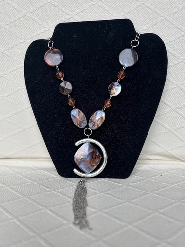 Chunky amber resin statement - chunky,