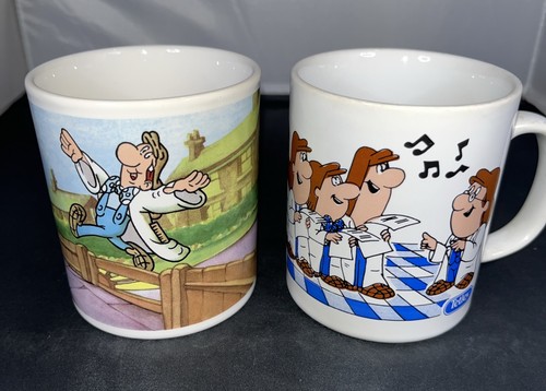 Vintage tetley tea folk - tea, mugs