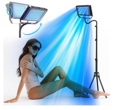 50W Facial Tanning Light Full Blue Sun Solarium Lamp Face Body Tanner For Home