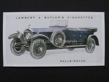 No.39 ROLLS ROYCE PHANTOM Motor Cars - 3rd Series REPRINT Lambert & Butler 1926
