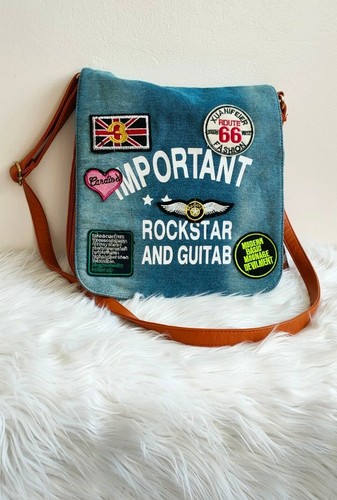 Denim messenger cross body - messenger,