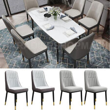 2/4/6x Dining Chairs PU Padded Dining Room Kitchen Restaurant Chair Furniture UK