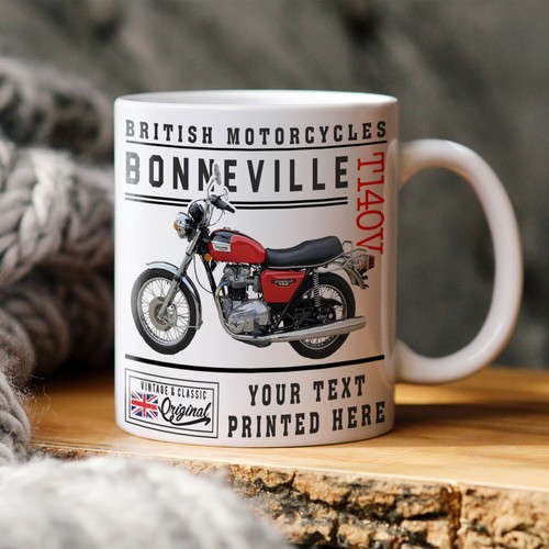 Personalised motorbike mug - personalised,