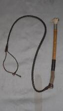 Vintage/Antique Hallmarked 'London 1928' Dog/Beagler Whip W/Lash - Whistle Top