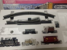 HORNBY  MIXED FREIGHT TRAIN SET DIGITAL  INCOMPLETE   PICTURES NO CONTROLLER