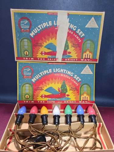Vintage polly christmas lights - polly,