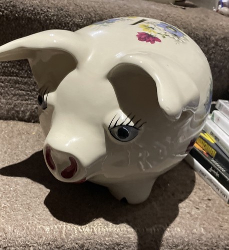 Sadler large ceramic pig money - large,