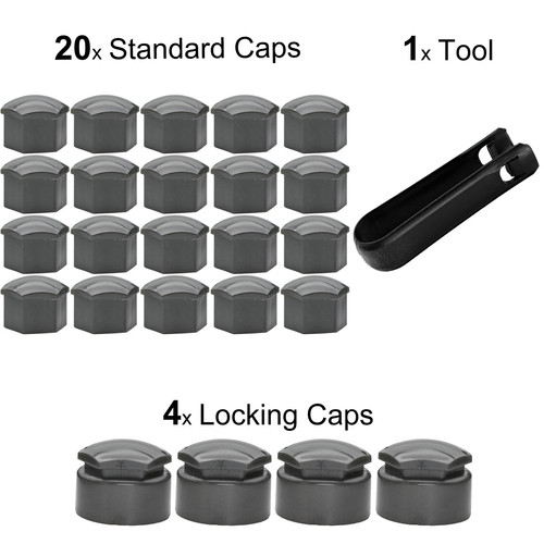 20pcs grey wheel nut - 20pcs,