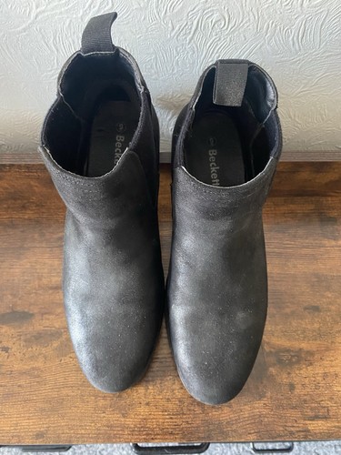 Beckett black boots size uk - beckett,