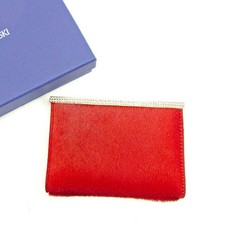 SWAROVSKI Card Case Red x gold