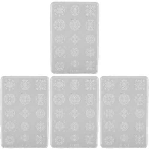 White silicone nail charm - silicone,