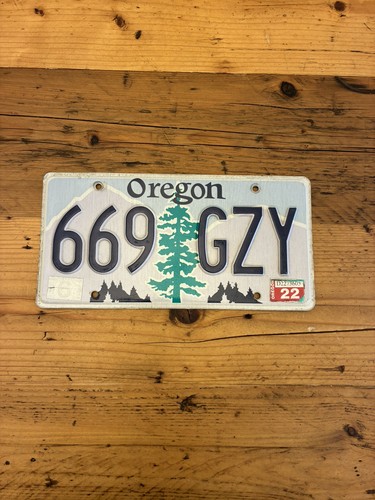 Vintage oregon car - vintage, license