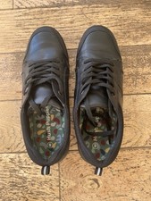 Hush Puppies Teen Boys Shoes Size 6 EU 39 Black Leather