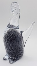 Malcolm art crystal Sweden Fumato glass bird sculpture – handblown Scandinavian