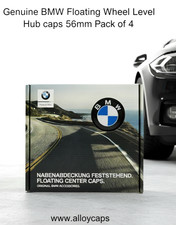 Floating Genuine BMW 8 Series Centre Caps Alloy  Level Wheels  56mm Set of 4