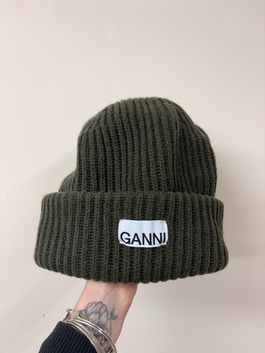 Ganni unisex olive green - olive,