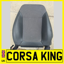 Vauxhall Corsa D Passenger Side Half Leather Design Seat Cover Back Cushion XXXF