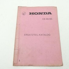 Honda CB 125 B6 original spare parts catalogue spare parts list manual parts catalogue