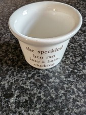 Wedgwood Egg Cup  Beatrix Potter Little Speckled Hen / Kitten