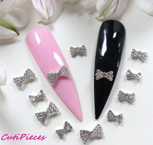 Nail art silver rhinestone - 3d,