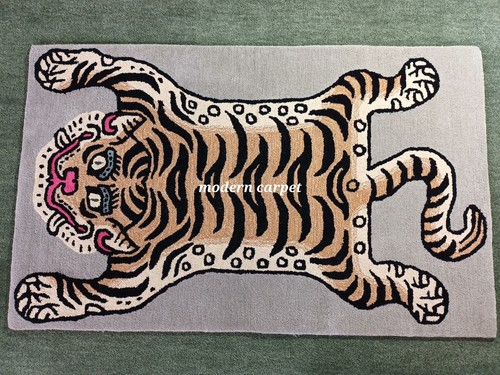 Tibetan tiger rugs handmade - tiger,