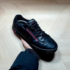 Fila Classic Trainer Black UK9 Low Mens 184020341 Sneaker Shoe