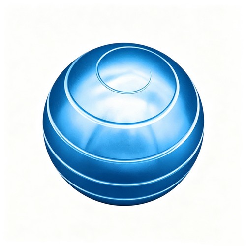 Metal ball bearing spinning - ball,