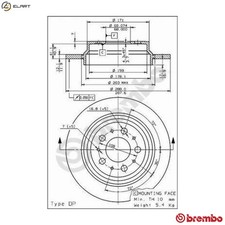 2x BRAKE DISC 08.7765.75 FOR
