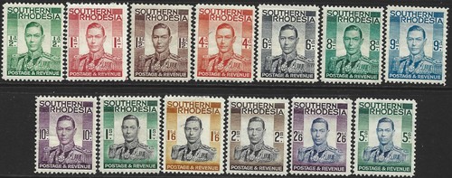 Southern rhodesia 1937 kgvi - southern,