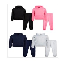 Kids Pullover Hoodie Tracksuit Set For Boys/ Girls  Sport Casual School Wear