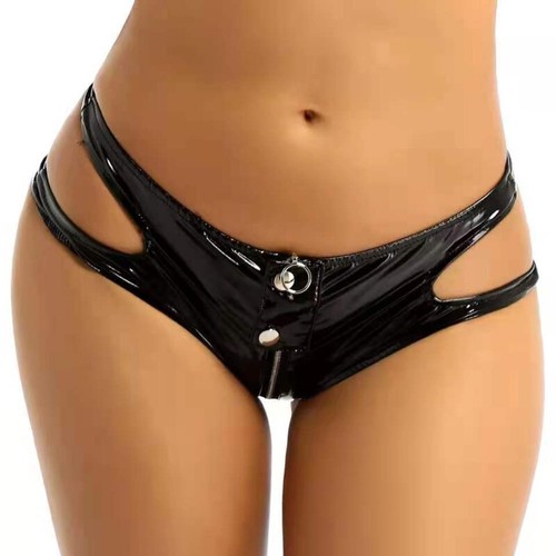 Women zip open crotch - open,