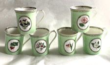 RHS Queens Mug Applebee Dog Rose Gardenia Tulip Fuscia Pansy Camelea Hibiscus