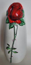 Rare, Vintage, Beswick Ware, Red Rosebud Vase #1658 25cm