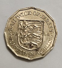 1964 Jersey 1/4 Shilling Coin
